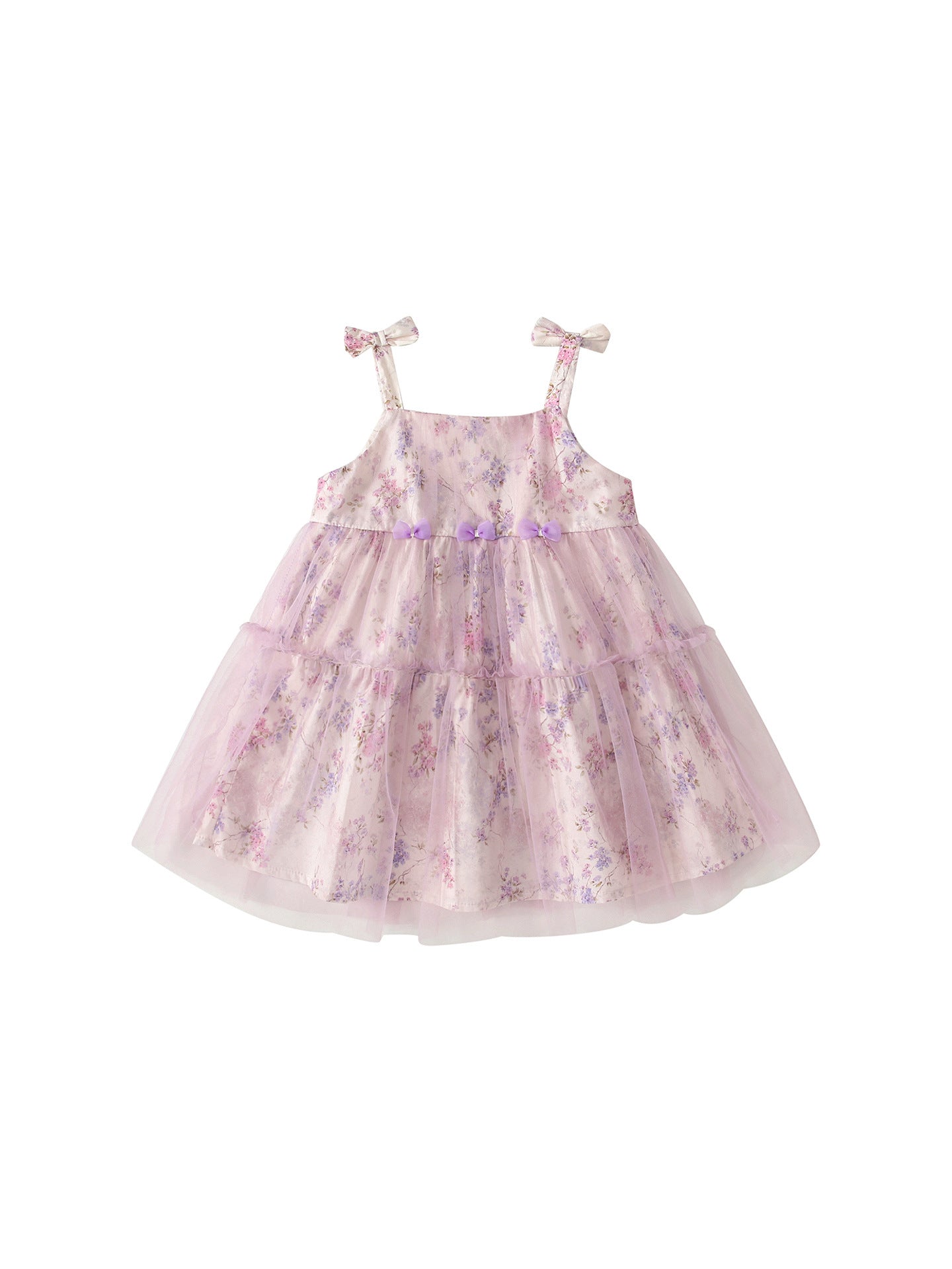 Summer Arrival Sleeveless Floral Pattern Tulle Dress for Stylish Girls, MyKids-USA®, Baby & Children's Dresses, MyKids-USA - - - - - - - .