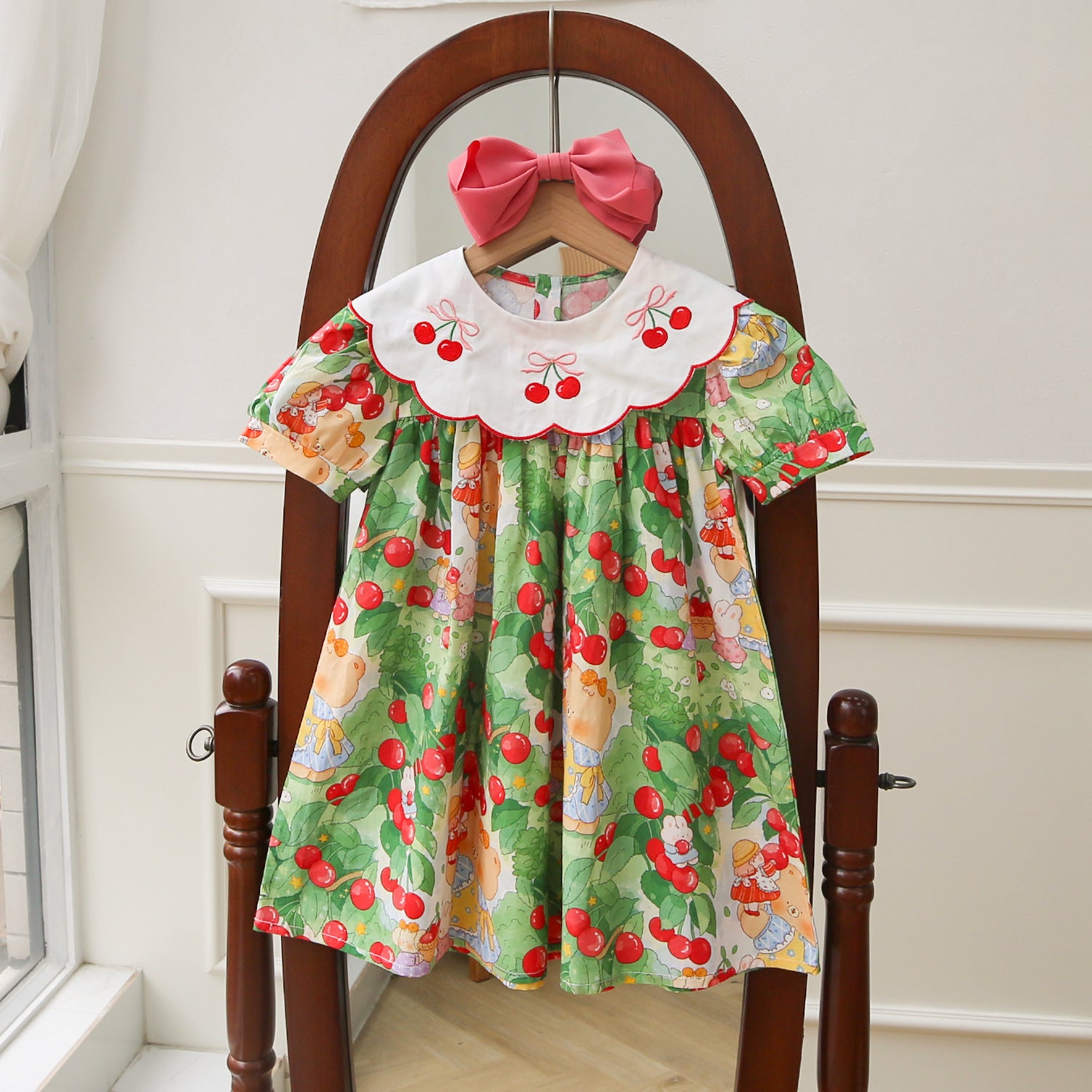 cartoon print design dress Cartoon High Low Party Dress