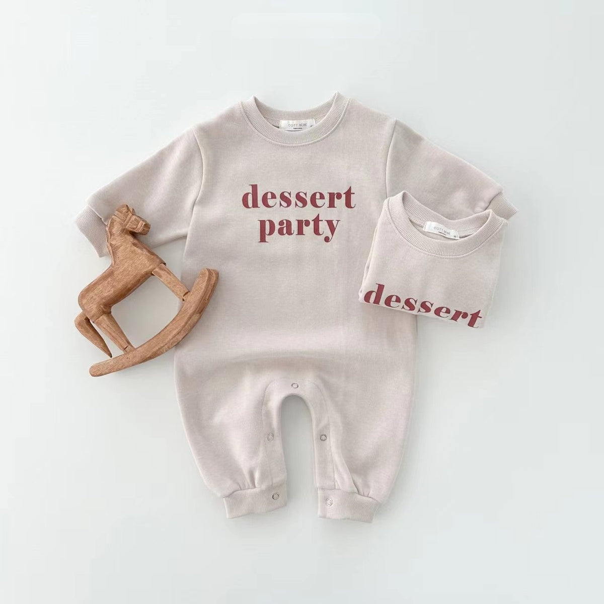 Unisex Simple Style Letter Pattern Rompers, MyKids-USA®, Baby One-Pieces, MyKids-USA - Size/Age - 66 (3-6M) - Color - Apricot - - - JM2308292323-A.