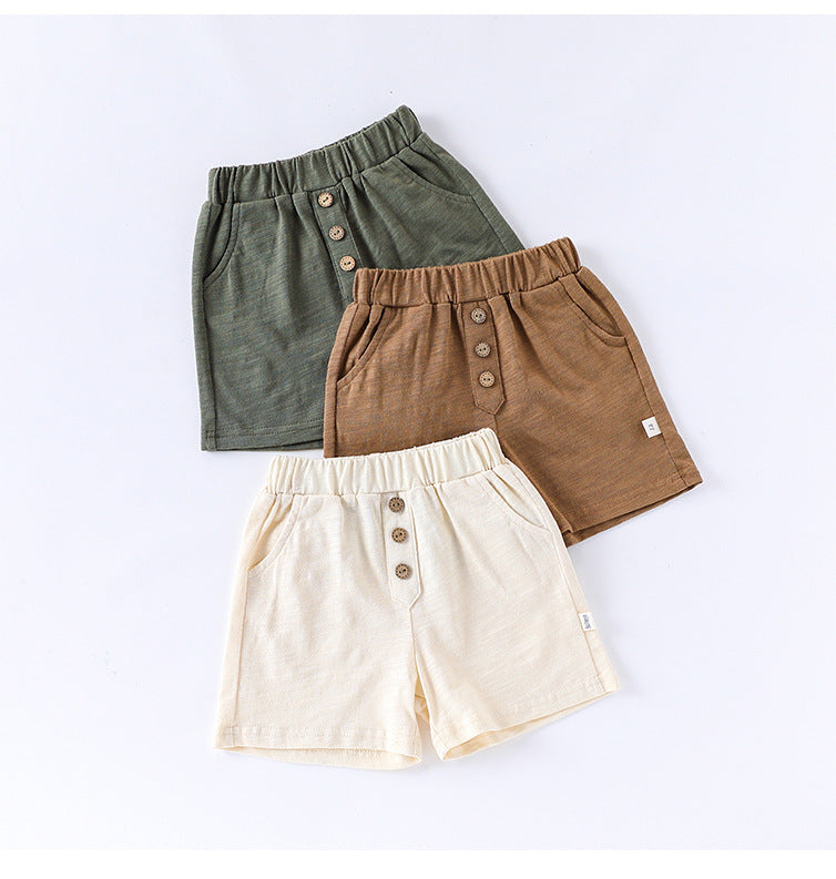 Summer Arrival Kids Unisex Cotton Casual Style Solid Color Shorts, MyKids-USA®, Shorts, MyKids-USA - - - - - - -