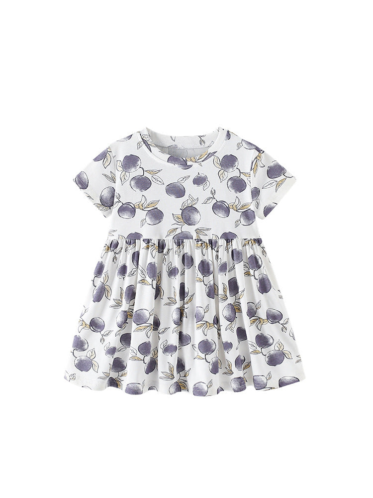 Summer Baby Kids Girls Short Sleeves Fruits Pattern Dress, MyKids-USA®, Baby & Children's Dresses, MyKids-USA - - - - - - - .