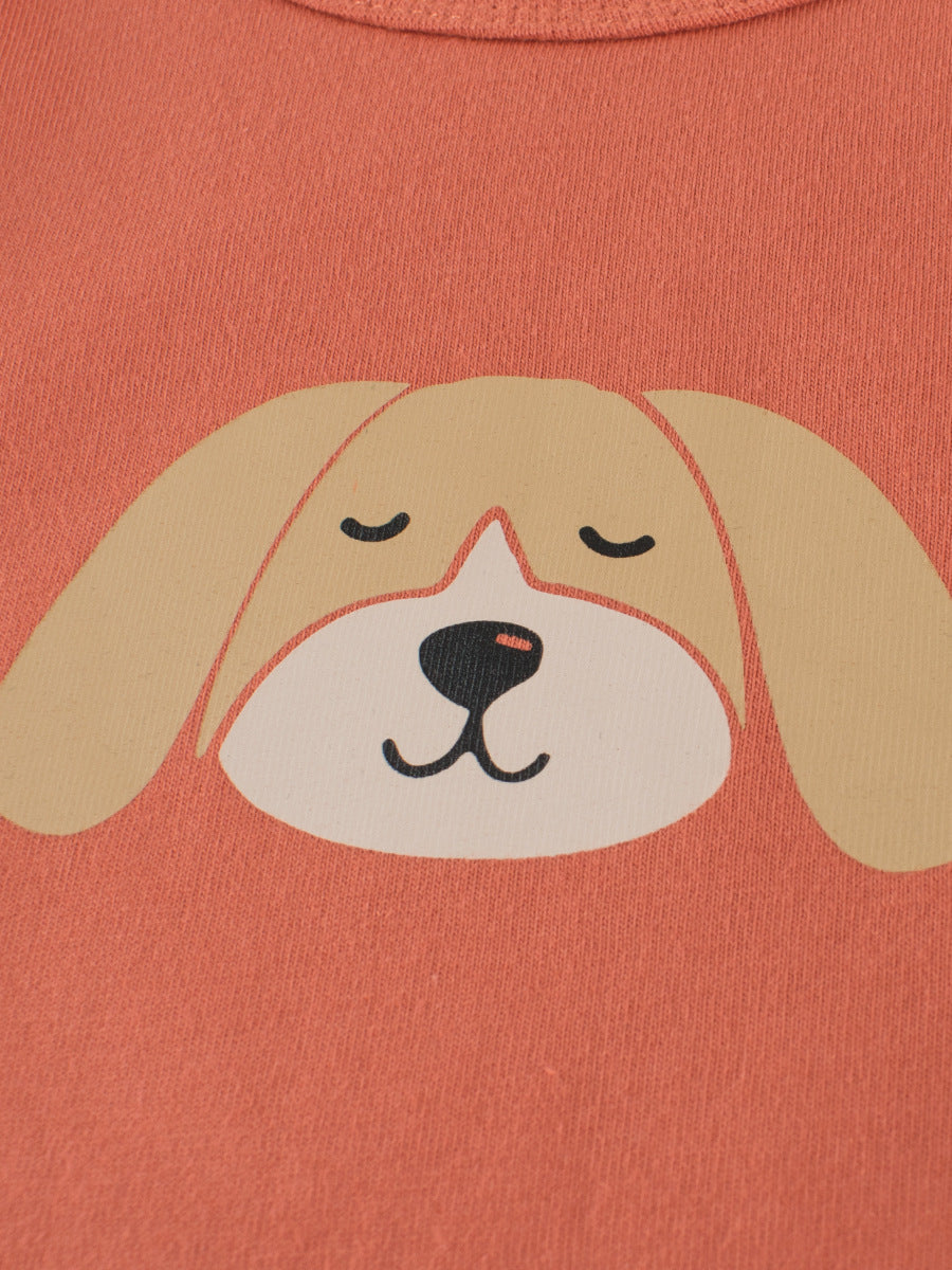 Arrival Kids Girls Cute Puppy Print Crew Neck Long Sleeves Shirt, MyKids-USA®, Baby & Toddler Outerwear, MyKids-USA - - - - - - -