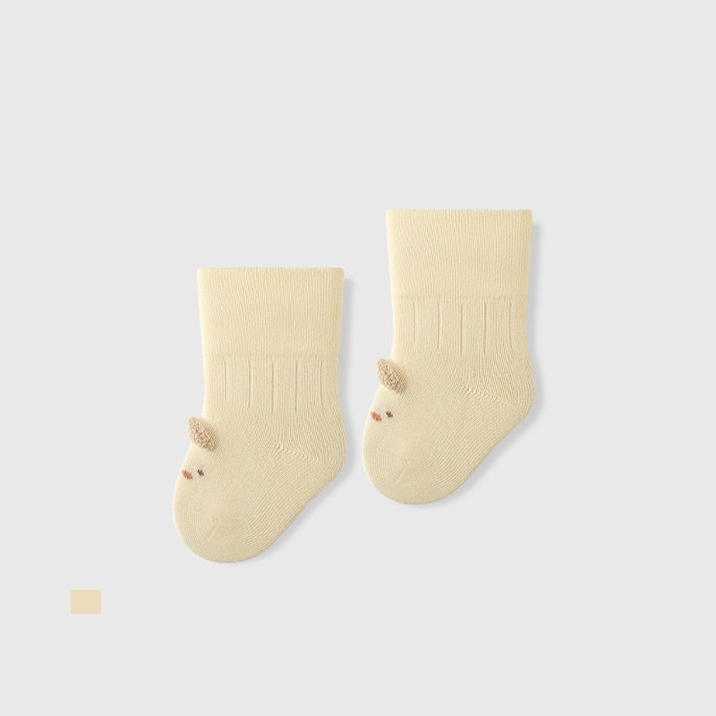 Autumn and Spring Baby Unisex Breathable Simple Cartoon Pattern Socks, MyKids-USA®, Baby & Toddler Socks & Tights, MyKids-USA - Size/Age - XS (0-6M) - Color - Yellow - - - TR2511222323-E