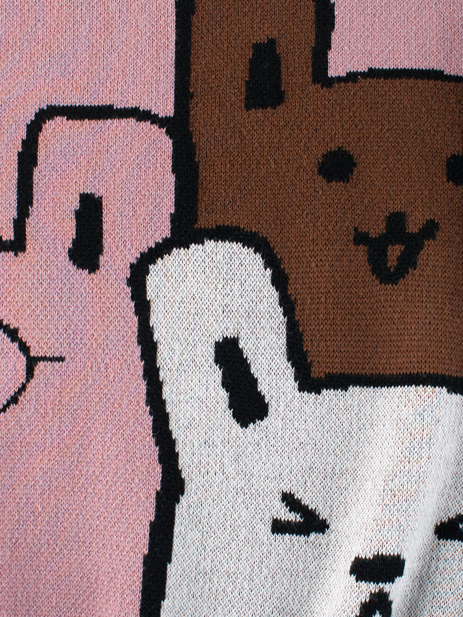 Baby Girls Kids Cute Animals Pattern Crew Neck Long Sleeves Knit Pullover, MyKids-USA®, Baby & Toddler Outerwear, MyKids-USA - - - - - - -