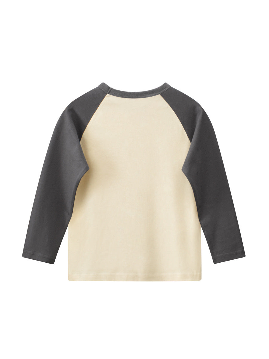 Autumn Arrival Kids Girls Cartoon Print Crew Neck Long Sleeves Color Patchwork Shirt, MyKids-USA®, Baby & Toddler Outerwear, MyKids-USA - - - - - - -