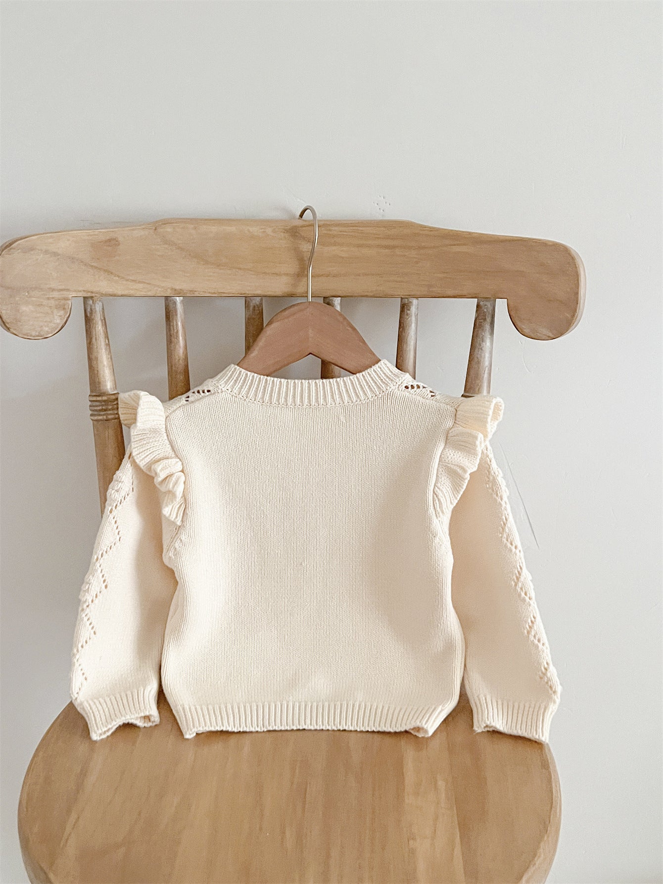 Autumn Arrival Baby Kids Girls Comfortable Hollow-out Argyle Knitted Long Sleeves Cardigan, MyKids-USA®, Baby & Toddler Outerwear, MyKids-USA - - - - - - -