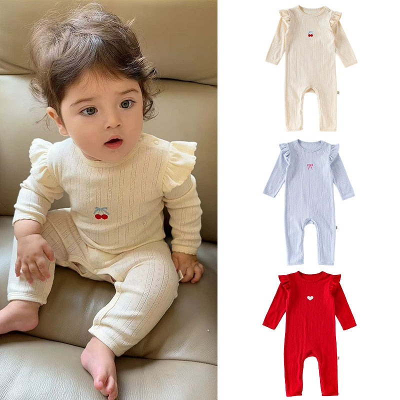 Autumn Arrival Baby Unisex Long Sleeves Casual Simple Pattern Rompers, MyKids-USA®, Baby One-Pieces, MyKids-USA - - - - - - -
