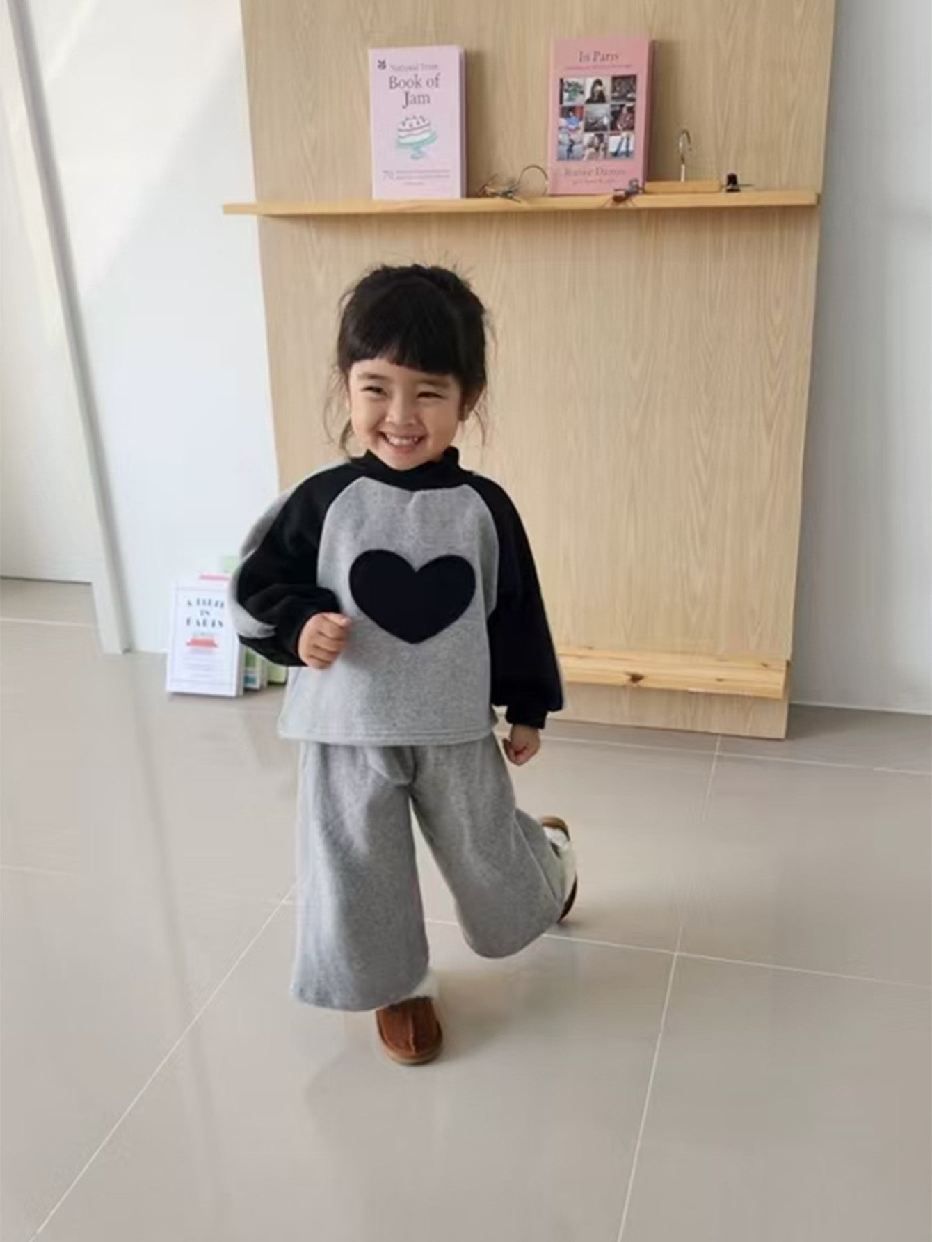Winter Hot Selling Baby Girls Long Sleeves Simple Heart Pattern Top Pullover and Trousers Set, MyKids-USA®, Baby & Toddler Outfits, MyKids-USA - - - - - - -