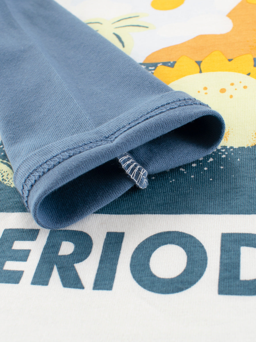 Autumn Baby Kids Boys Letters and Cartoon Print Long Sleeves Crew Neck Cute Top Shirt, MyKids-USA®, Baby & Toddler Tops, MyKids-USA - - - - - - -