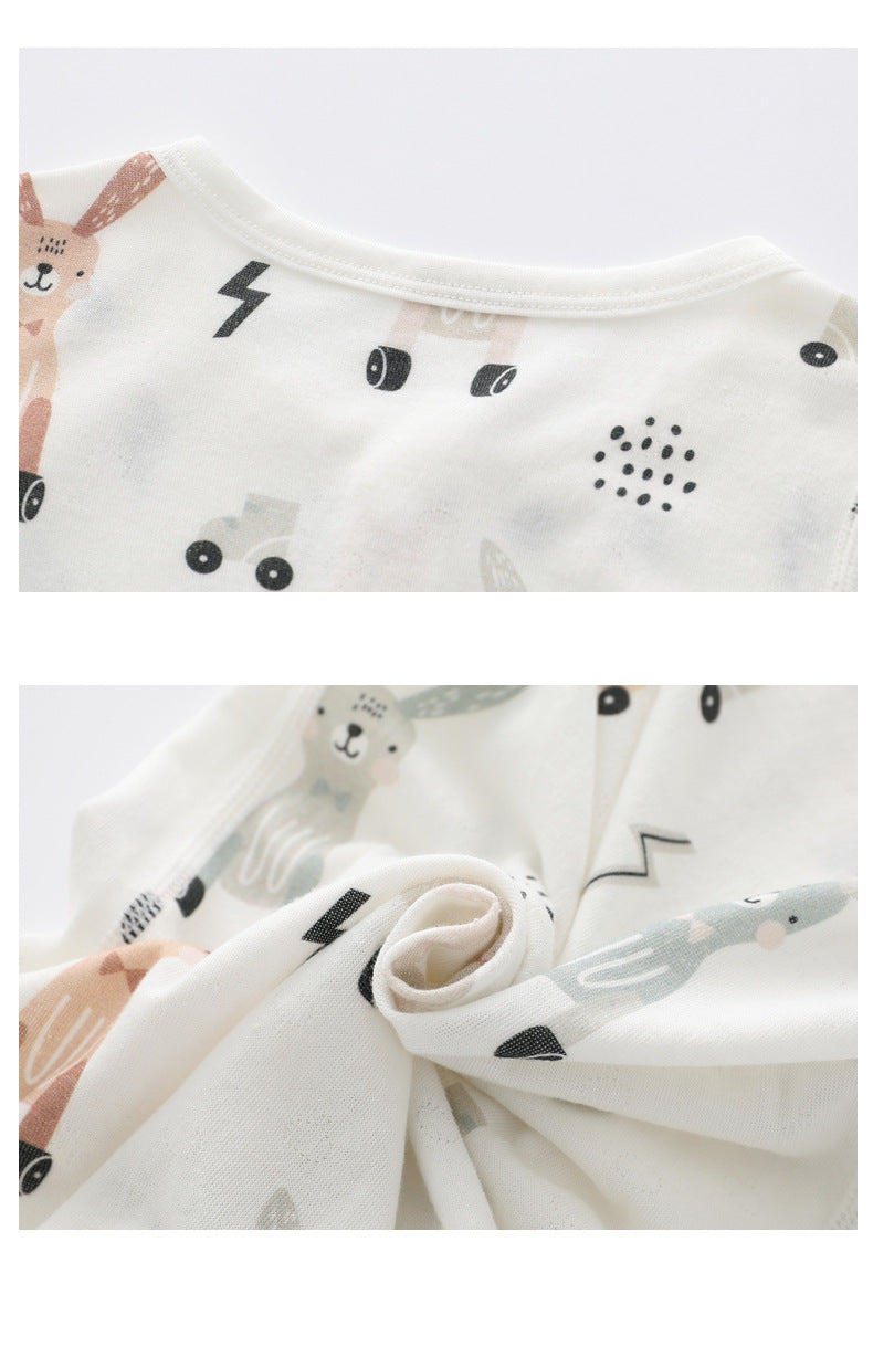 Summer Arrival Baby Short Sleeves Animals Cartoon Pattern Rompers Bodysuits, MyKids-USA®, Baby & Children's One-Pieces, MyKids-USA - - - - - - - .