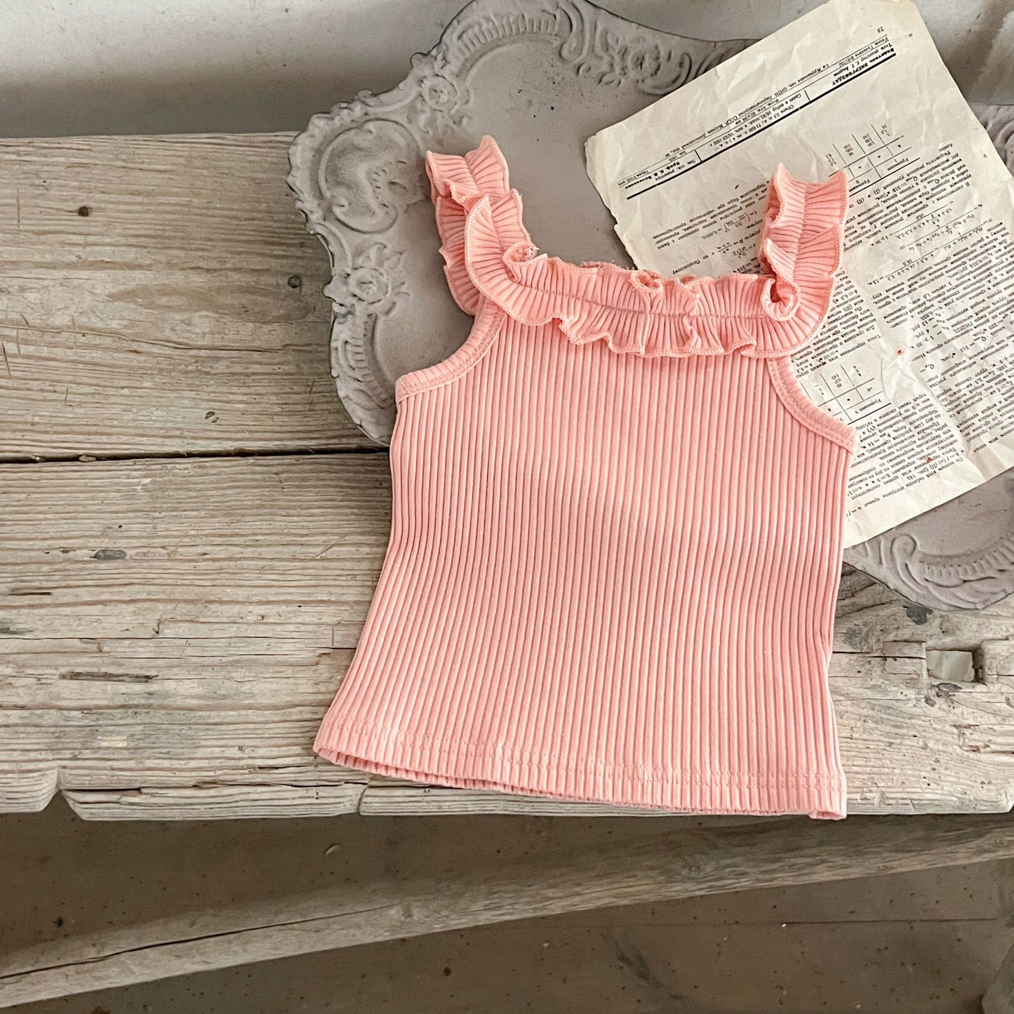 Summer Hot Selling Baby Girls Sleeveless Solid Color Strap Top And Floral Shorts Clothing Set, MyKids-USA®, Baby & Toddler Outfits, MyKids-USA - Size/Age - 66 (3-6M) - Color - Pink - - - TR2404111115-C