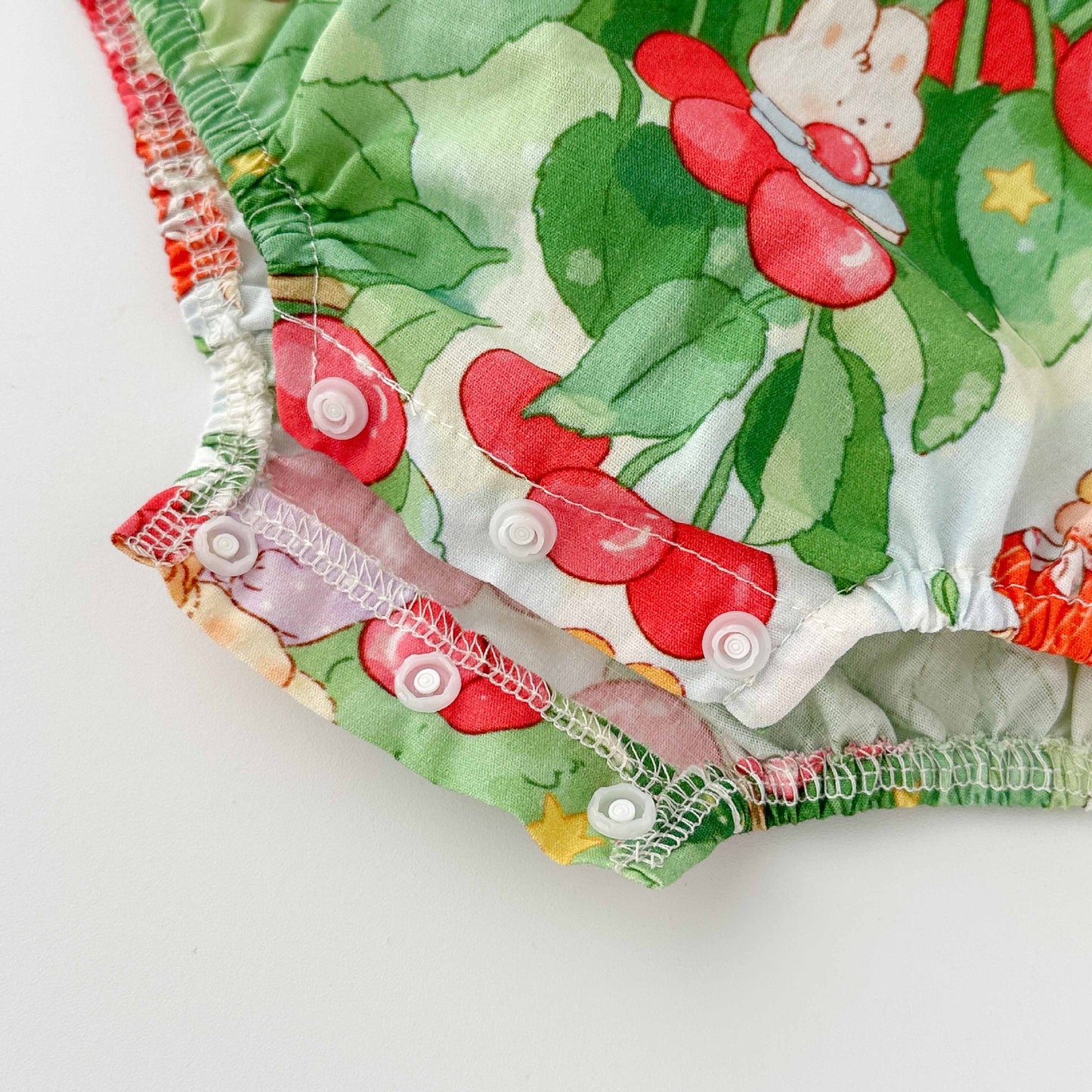 Summer Arrival Baby Girls Cute Short Sleeves Color Patchwork Cherry Pattern Onesies, MyKids-USA®, Baby One-Pieces, MyKids-USA - - - - - - -