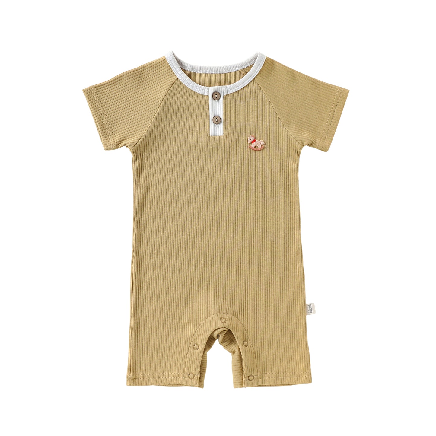 Summer Arrival Baby Unisex Short Sleeves Cartoon Pattern Rompers Bodysuits, MyKids-USA®, Baby & Children's One-Pieces, MyKids-USA - Size/Age - 66 (3-6M) - Color - Yellow - - - TR2604291704-D.
