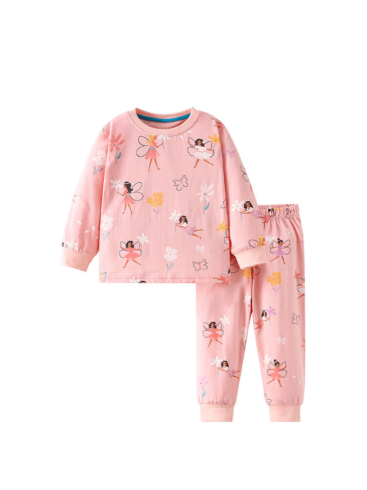 Spring and Autumn Girls Cartoon Fairy Pattern Long Sleeves Top and Pants Clothing Set, MyKids-USA®, Baby & Toddler Outfits, MyKids-USA - - - - - - - .