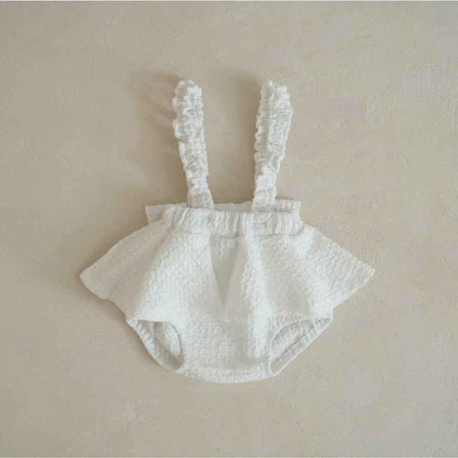 Summer Arrival Baby Unisex Simple Sleeveless Solid Color Overalls Onesies, MyKids-USA®, Baby One-Pieces, MyKids-USA - Size/Age - 66 (3-6M) - Color - Beige - - - TR2505291703-B