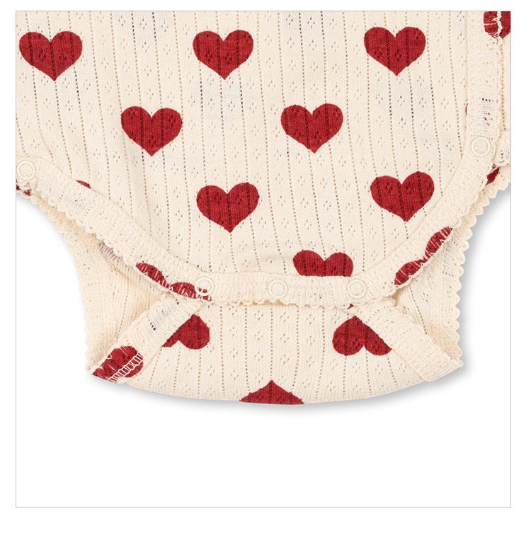 Spring Baby Kids Heart Pattern Onesies and Pants Clothing Set for Girls, MyKids-USA®, Baby & Toddler Outfits, MyKids-USA - - - - - - -