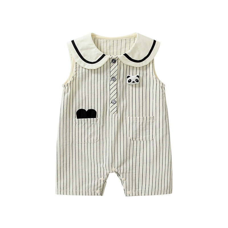 Summer Arrival Baby Unisex Sleeveless Cute Striped Pattern Rompers, MyKids-USA®, Baby One-Pieces, MyKids-USA - - - - - - -