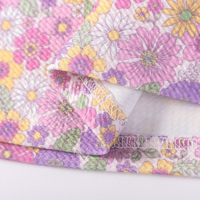 Summer Arrival Flowers Pattern Sleeveless Dress for Stylish Girls, MyKids-USA®, Baby & Toddler Dresses, MyKids-USA - - - - - - - .