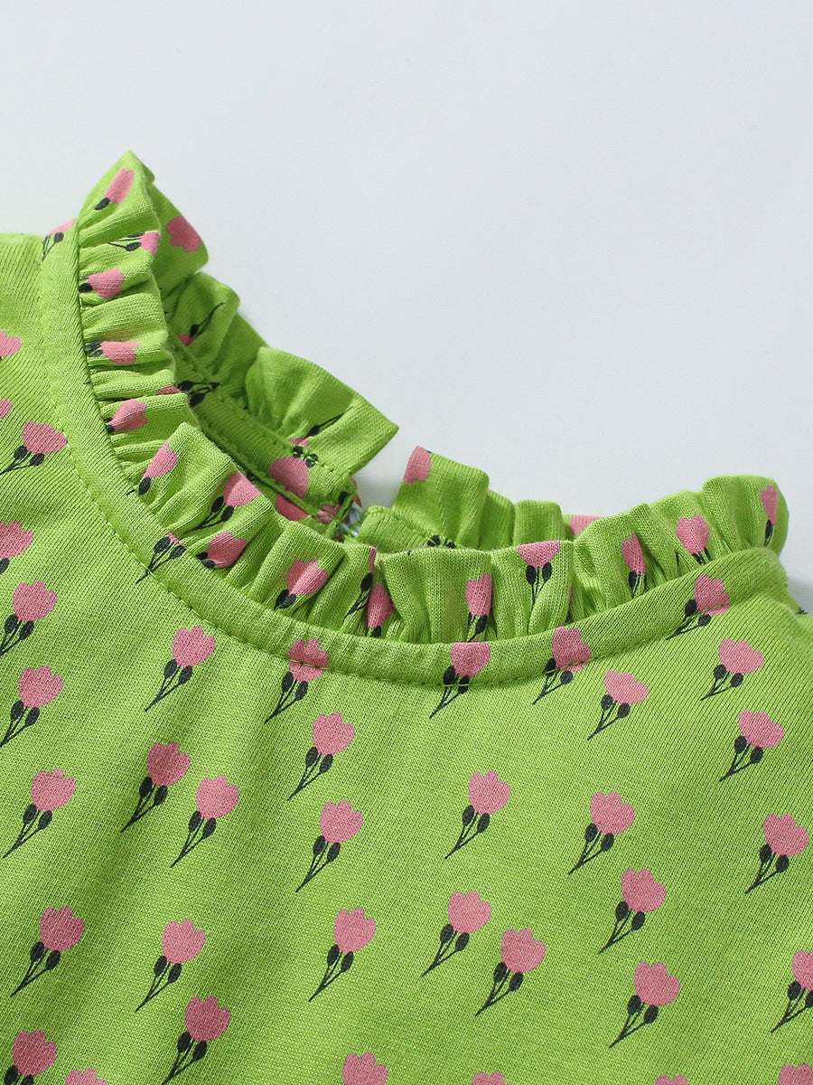 Summer Floral Dress for Girls, European and American Cute Flowers Printed Dress, MyKids-USA®, Baby & Toddler Dresses, MyKids-USA - - - - - - -