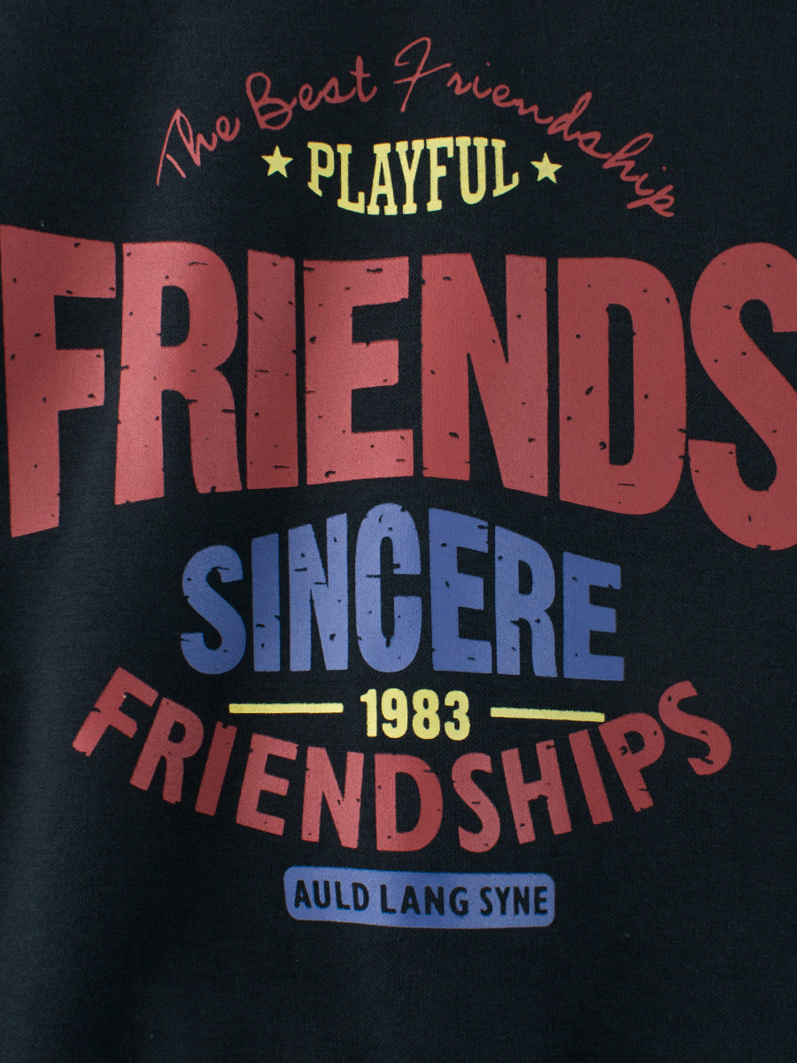 Arrival Kids Letters Printed Pattern Crew Neck Long Sleeves Warm Cozy Pullover, MyKids-USA®, Baby & Toddler Outerwear, MyKids-USA - - - - - - -