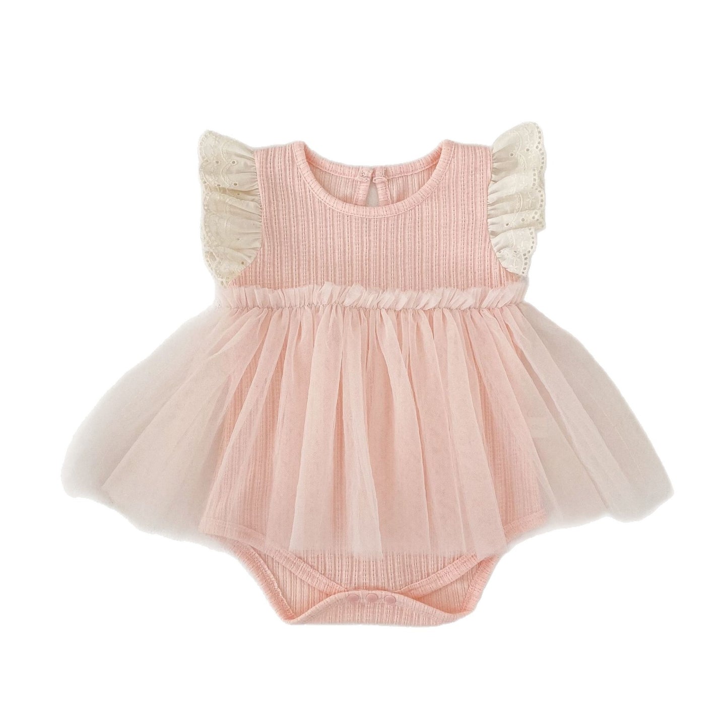 Summer Arrival Baby Girls Fly Sleeves Color Patchwork Bodysuit, MyKids-USA®, Bodysuits, MyKids-USA - - - - - - - .
