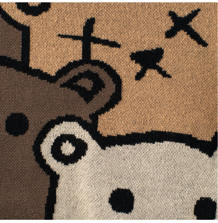 Baby Boys Teddy Bears Confusing Cartoon Mock Neck Long Sleeve Pullover, MyKids-USA®, Baby & Toddler Outerwear, MyKids-USA - - - - - - -