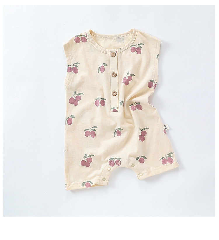 Summer Arrival Baby Unisex Sleeveless Fruits Pattern Rompers Bodysuits, MyKids-USA®, Baby One-Pieces, MyKids-USA - - - - - - -