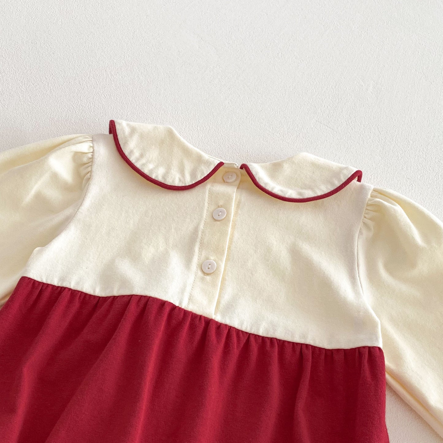 Spring Arrival Baby Girls Cute Color Patchwork Long Sleeves Peter Pan Collar Onesies, MyKids-USA®, Baby One-Pieces, MyKids-USA - - - - - - -