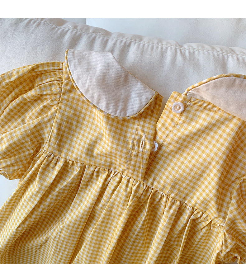 Summer Baby Kids Girls Cute Short Sleeves Ducks Pattern Embroidered Dress, MyKids-USA®, Baby & Toddler Dresses, MyKids-USA - - - - - - -