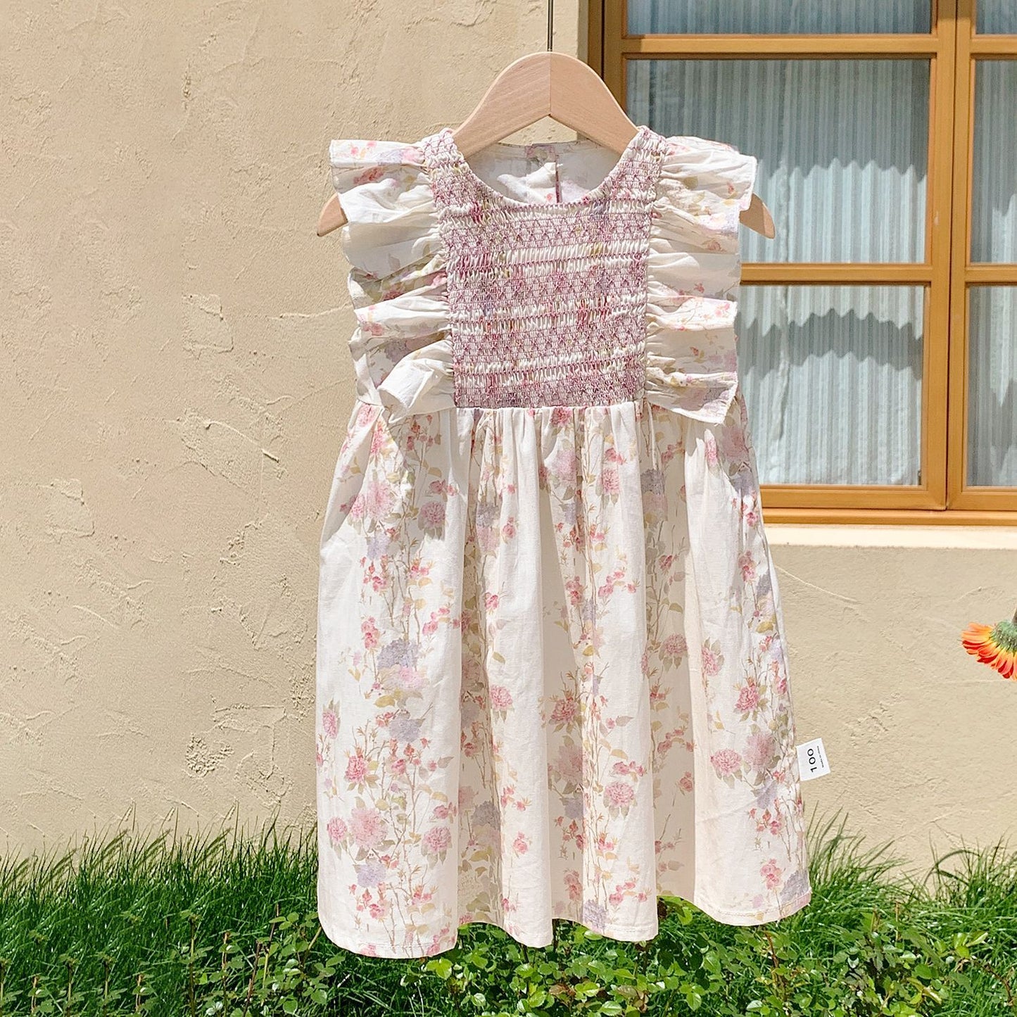 Summer Arrival Baby Kids Girls Sleeveless Flowers Pattern Crew Neck Princess Dress, MyKids-USA®, Baby & Toddler Dresses, MyKids-USA - - - - - - -
