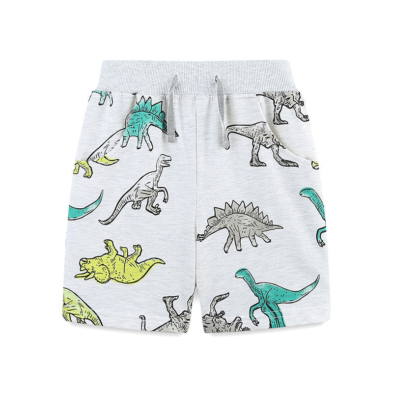 Summer Arrival Baby Kids Boys Cotton Casual Style Cartoon Dinosaurs Pattern Shorts, MyKids-USA®, Shorts, MyKids-USA - - - - - - -