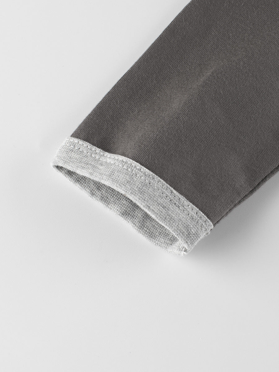 Autumn Baby Boys Color Patchwork Pocketed Long Sleeves Crew Neck Base Top Shirt, MyKids-USA®, Baby & Toddler Outerwear, MyKids-USA - - - - - - -