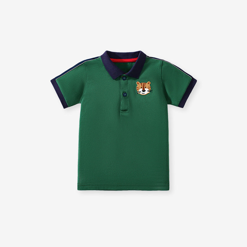 Arrival Baby Kids Boys Little Tiger Logo Short Sleeves Polo Shirt, MyKids-USA®, Baby & Toddler Tops, MyKids-USA - - - - - - -