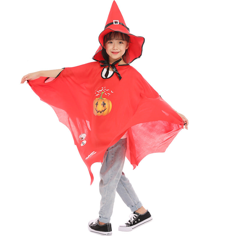 Halloween Witch Cosplay Costume Pumpkin Cloaks With Hats, MyKids-USA®, Baby & Toddler Outfits, MyKids-USA - - - - - - -