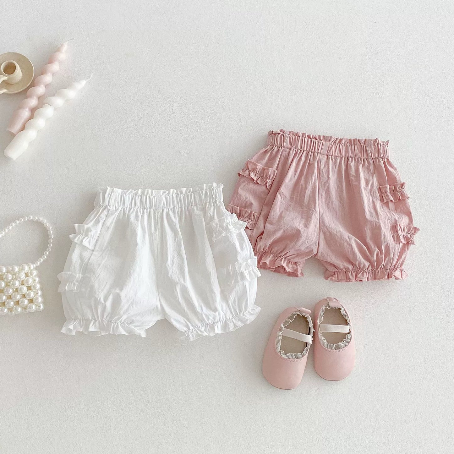 Summer Arrival Kids Girls Cotton Casual Style Ruffle Design Shorts, MyKids-USA®, Shorts, MyKids-USA - - - - - - -