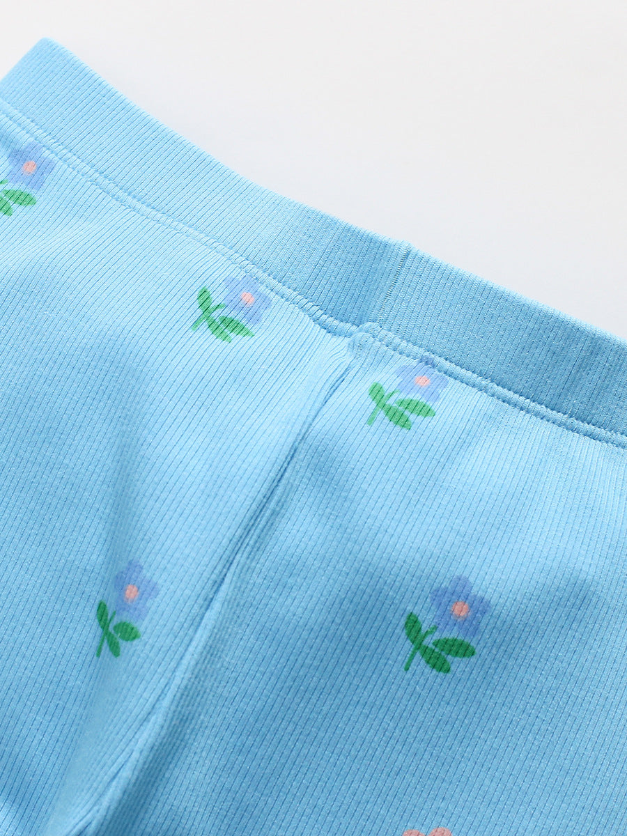 Spring And Autumn Girls Cartoon Flowers Pattern Long Sleeves Top Warm Sweatshirt And Pants Clothing Set, MyKids-USA®, Baby & Toddler Outfits, MyKids-USA - - - - - - -