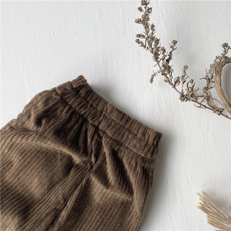 Autumn and Spring Arrival Baby Unisex Corduroy Solid Color Pants, MyKids-USA®, Trousers, MyKids-USA - - - - - - - .