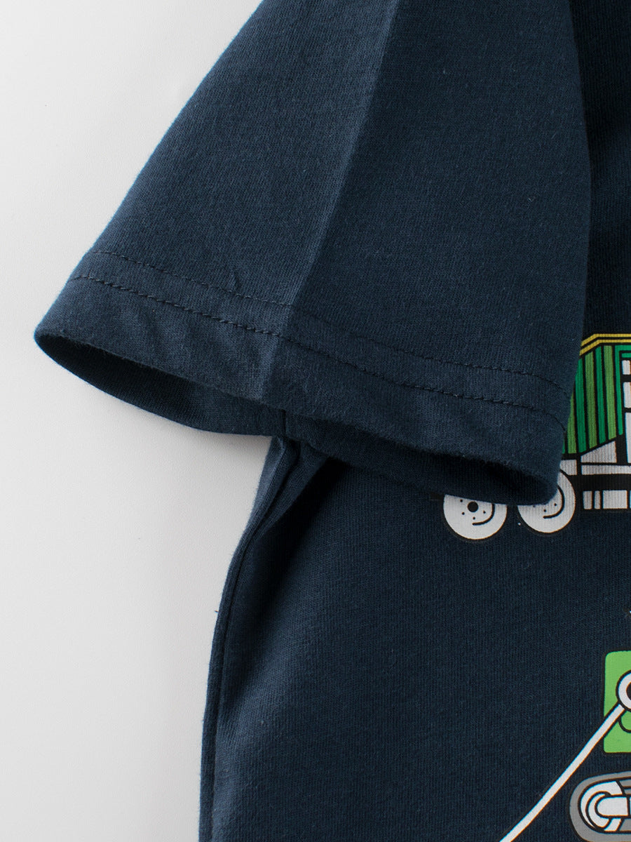 Truck Printing Boys’ T-Shirt In European And American Style For Summer, MyKids-USA®, Baby & Toddler Tops, MyKids-USA - - - - - - -