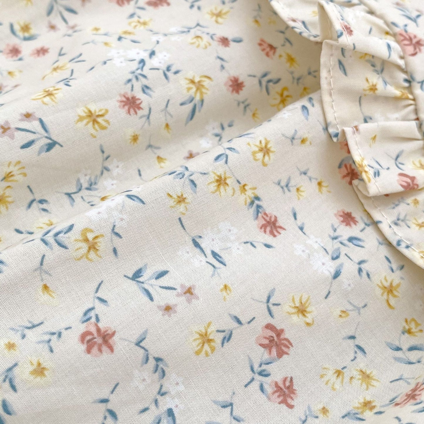 Autumn Ditsy Flower Pattern Casual Onesies, MyKids-USA®, Baby One-Pieces, MyKids-USA - - - - - - -