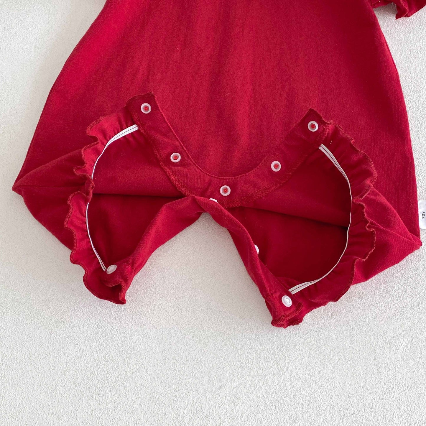 Summer Arrival Baby Girls Cute Rabbits and Strawberry Embroidered Collar Short Sleeves Rompers, MyKids-USA®, Baby One-Pieces, MyKids-USA - - - - - - -