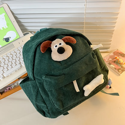 Adorable Cartoon Dog Plush Backpack For Kindergarten Kids