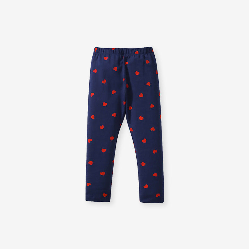 Spring And Autumn Girls Cartoon Animals Pattern Green Long Sleeves Top Sweatshirt And Heart Pattern Pants Clothing Set, MyKids-USA®, Baby & Toddler Outfits, MyKids-USA - - - - - - -