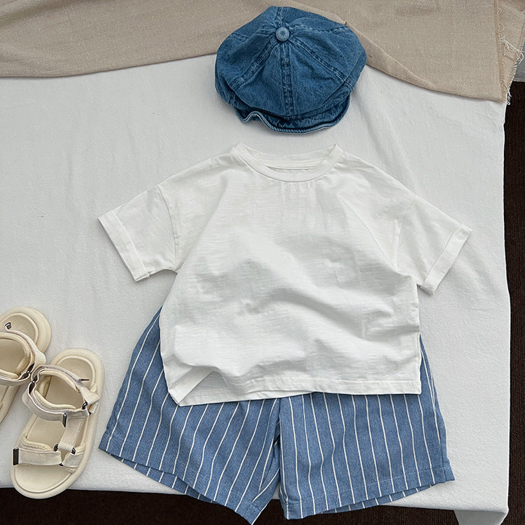 Baby Unisex Striped Pattern Loose Summer Pants, MyKids-USA®, Baby & Toddler Bottoms, MyKids-USA - - - - - - -