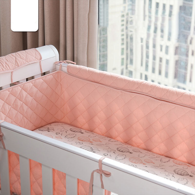 Baby Fresh Solid Color Double-Layered Gauze Baby Cot Bumper Soft Bedrail Cushion, MyKids-USA®, Cot Beds & Bed Frames, MyKids-USA - - - - - - -