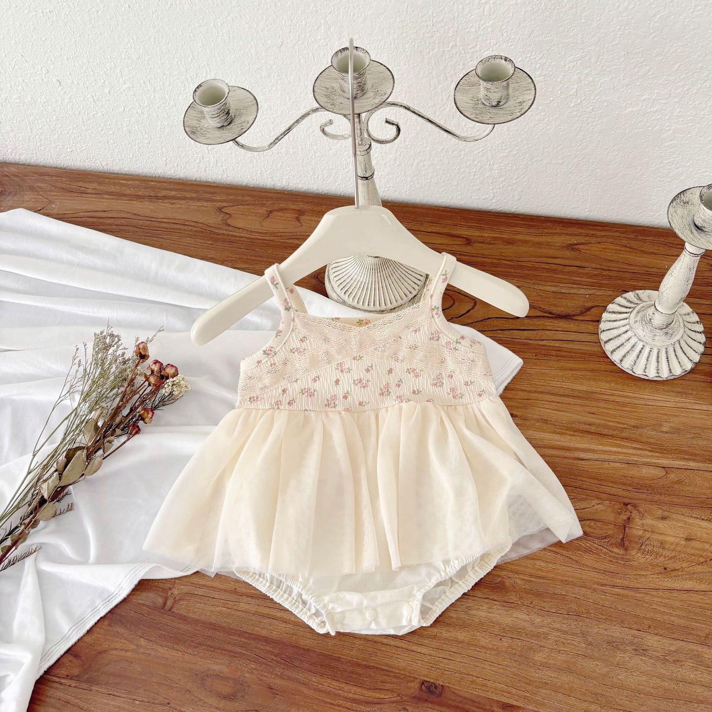 Summer Arrival Baby Girls Cute Sleeveless Floral Pattern Dress Design Strap Onesies, MyKids-USA®, Baby One-Pieces, MyKids-USA - - - - - - -