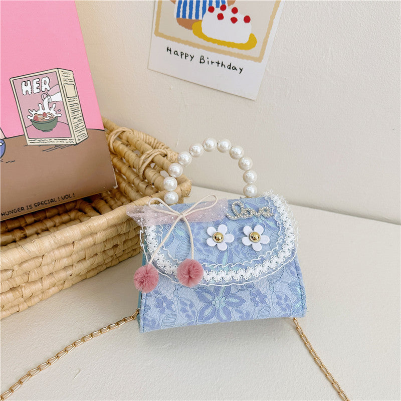 Stylish And Versatile Carry-On Girls’ Portable Crossbody Handbag, MyKids-USA®, Handbags, MyKids-USA - Size/Age - Average Size (3-8Y) - Color - Blue - - - TR2403231931-B