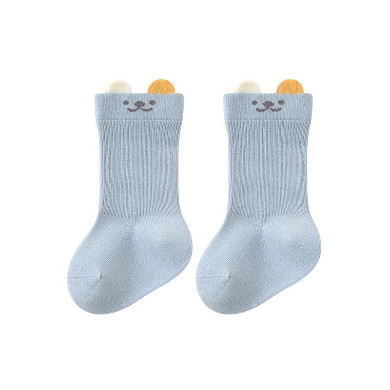 Autumn Arrival Baby Unisex Breathable Cute Cartoon Pattern Socks 1 Lot=3-Pair Set, MyKids-USA®, Baby & Toddler Socks & Tights, MyKids-USA - - - - - - -