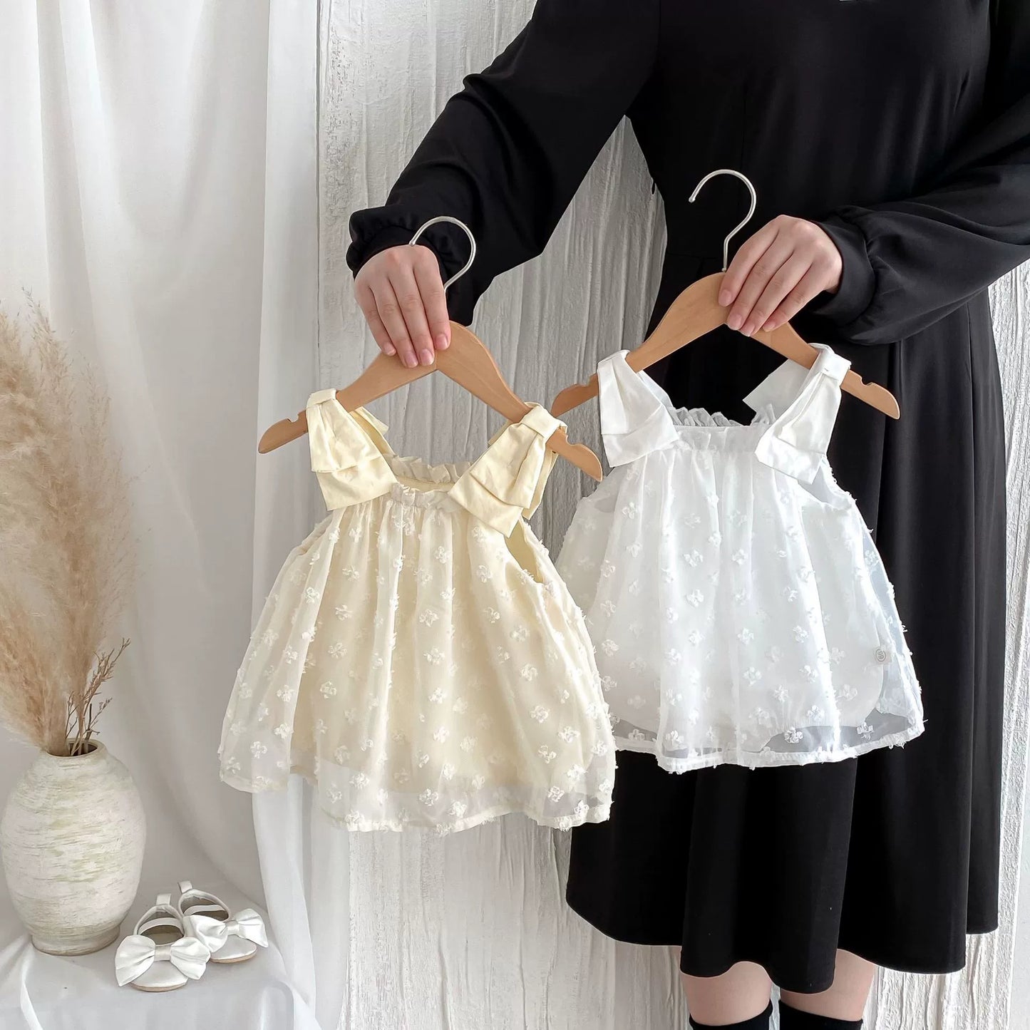 Summer Arrival Baby Girls Flowers Jacquard Tulle Design Sleeveless Dress, MyKids-USA®, Baby & Toddler Dresses, MyKids-USA - - - - - - -