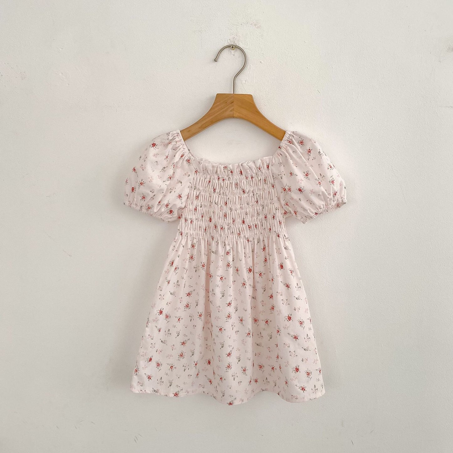 Summer Baby Girls French-style Flowers Pattern Short-sleeved Onesies and Dress – Princess Sister Matching, MyKids-USA®, Baby One-Pieces, MyKids-USA - - - - - - -