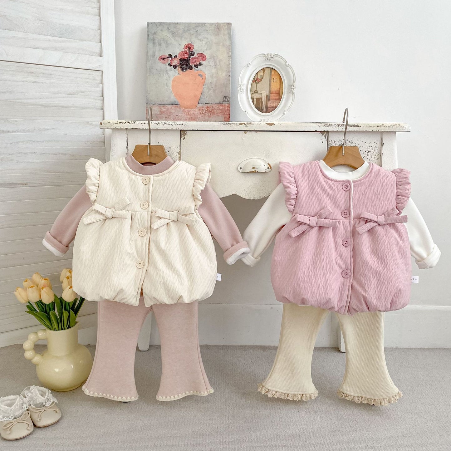 Arrival Winter and Autumn Baby Kids Girls Solid Color Sleeveless Cotton-Padded Vest, MyKids-USA®, Baby & Toddler Coats & Jackets, MyKids-USA - - - - - - -